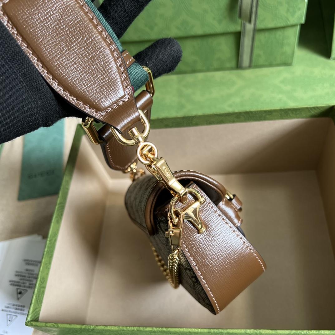 Gucci Horsebit 1955 Strap Wallet(12-9-4cm) - FashionPlug