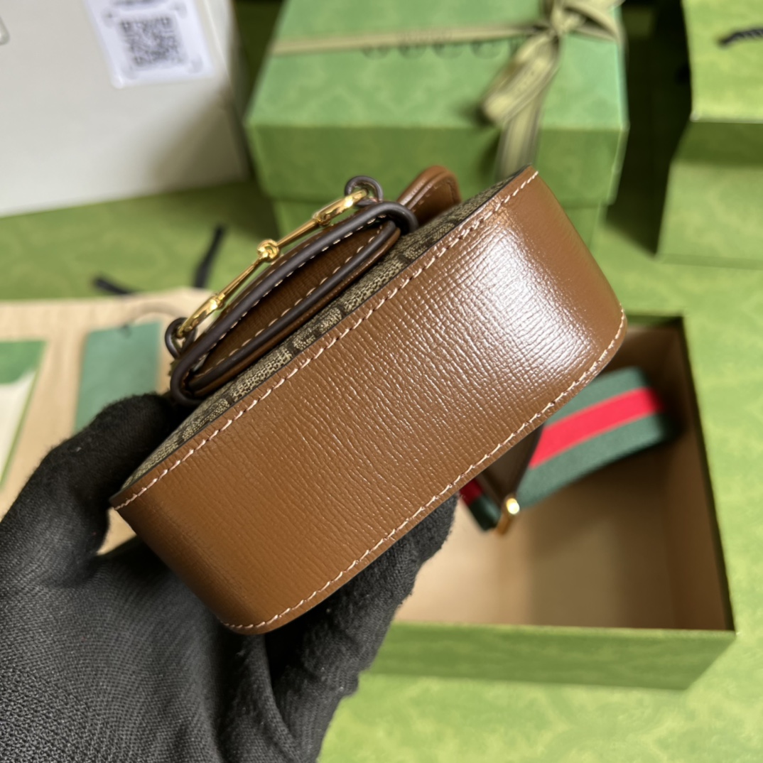 Gucci Horsebit 1955 Strap Wallet(12-9-4cm) - FashionPlug