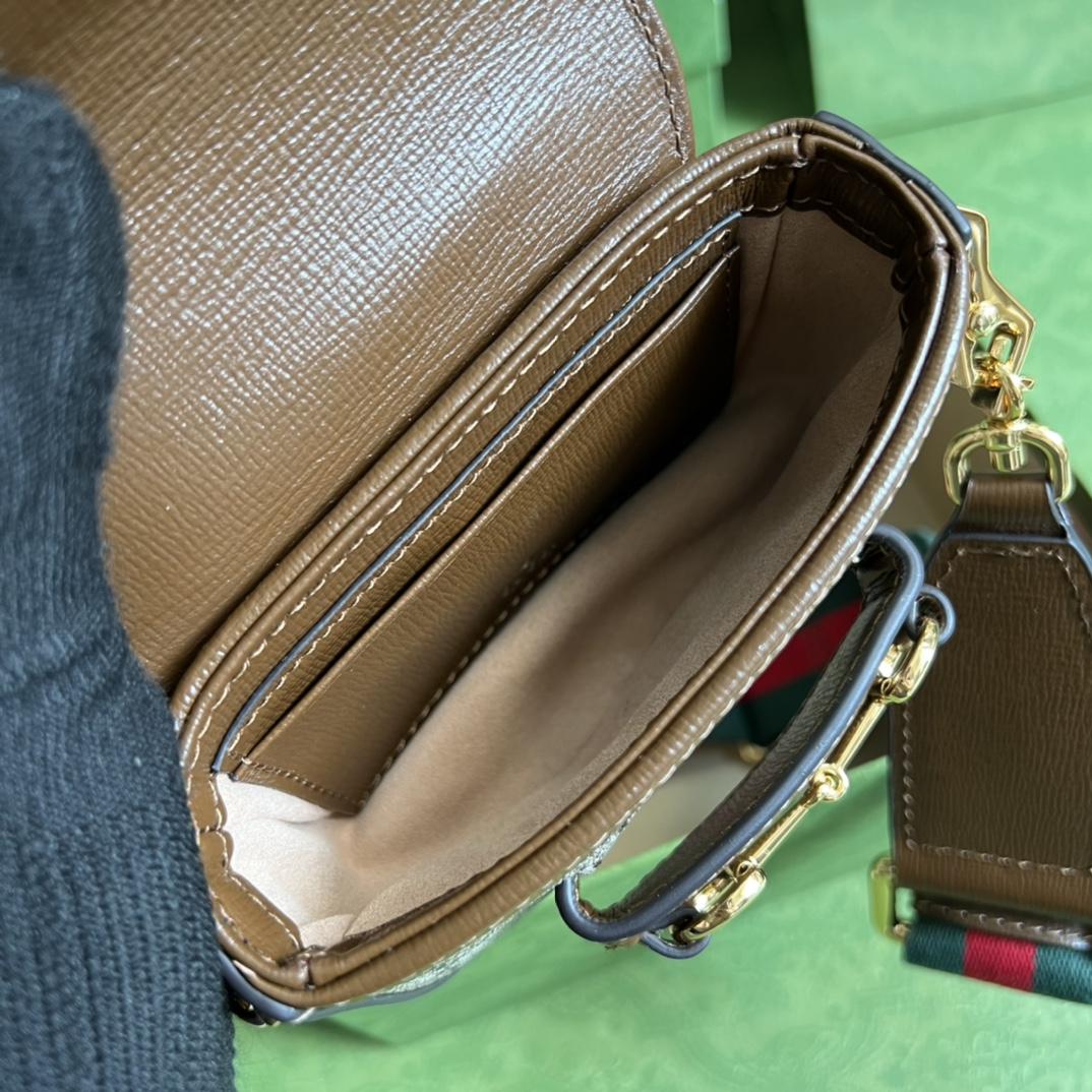 Gucci Horsebit 1955 Strap Wallet(12-9-4cm) - FashionPlug