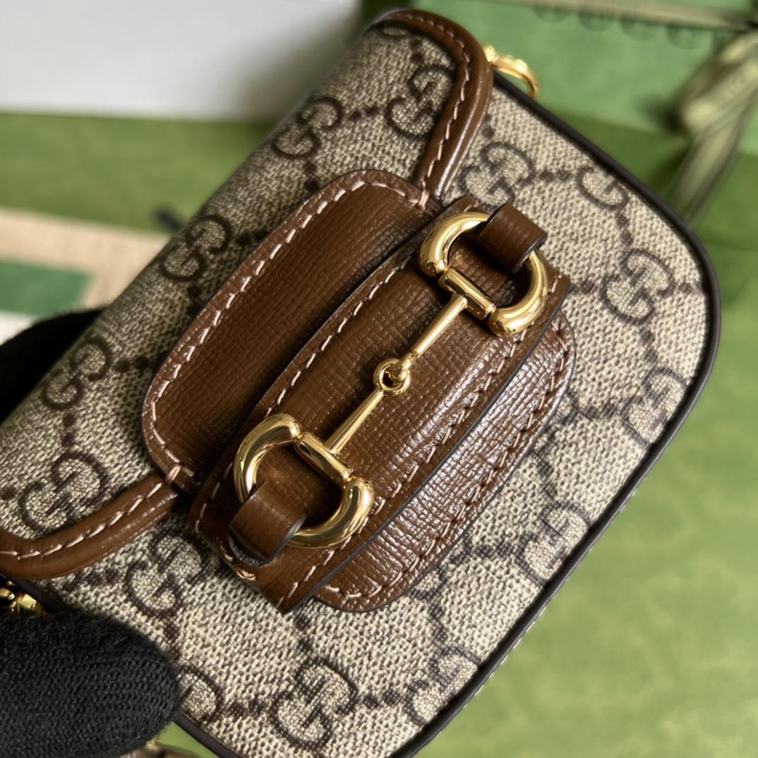 Gucci Horsebit 1955 Strap Wallet(12-9-4cm) - FashionPlug