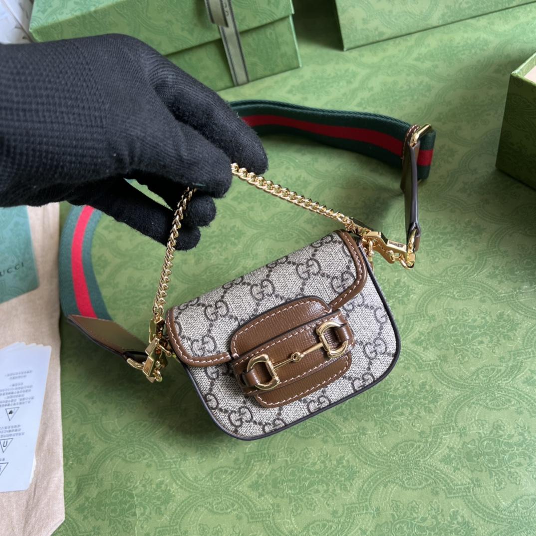 Gucci Horsebit 1955 Strap Wallet(12-9-4cm) - FashionPlug