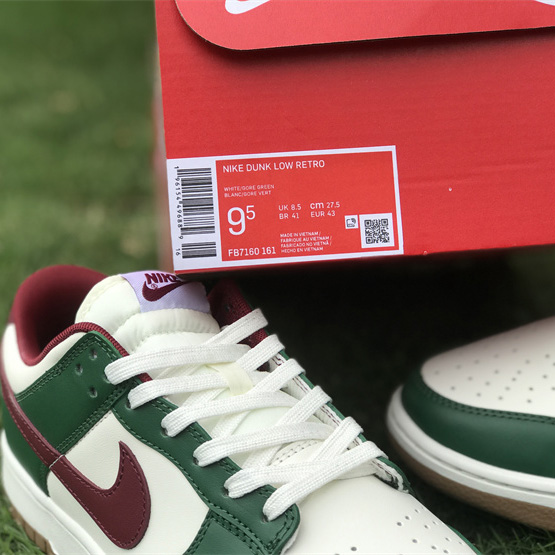 Nike Dunk Low “Gorge Green” Sneakers   FB7160-161 - FashionPlug