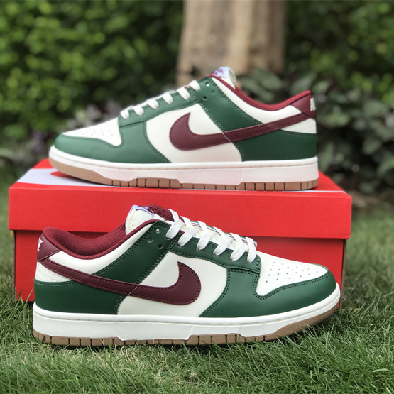 Nike Dunk Low “Gorge Green” Sneakers   FB7160-161 - FashionPlug