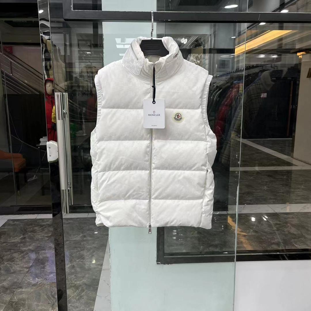 Moncler Kita Jacquard Down Vest - FashionPlug