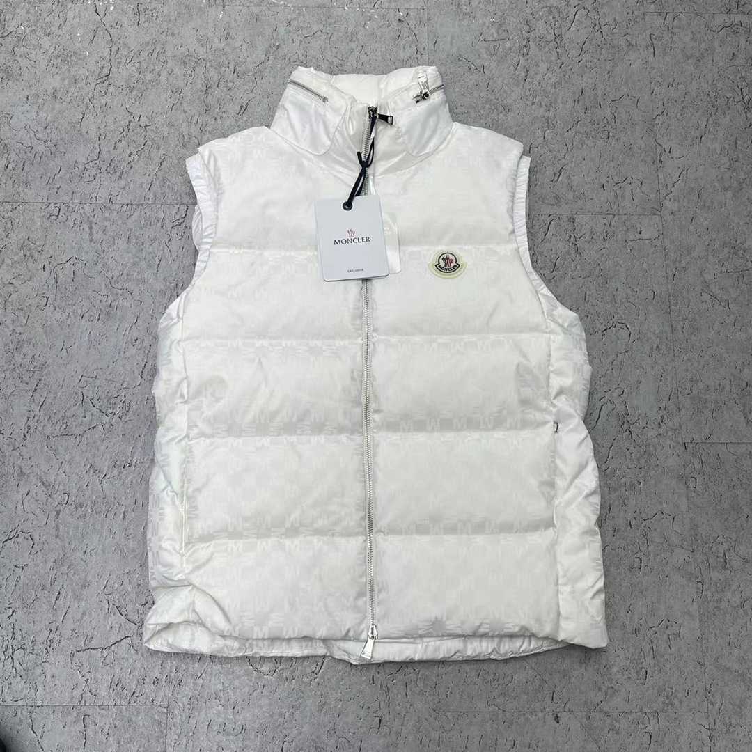 Moncler Kita Jacquard Down Vest - FashionPlug