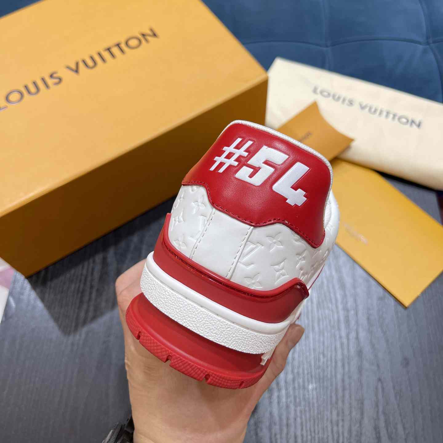 Louis Vuitton LV Trainer Sneaker       1AANFA - FashionPlug