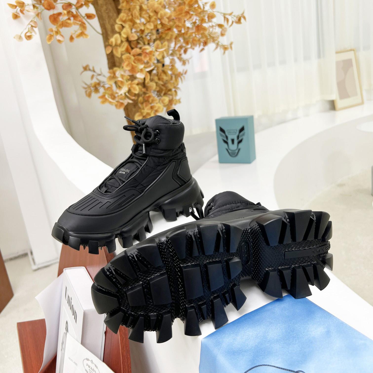 Prada Cloudbust Thunder High-Top Sneakers - FashionPlug