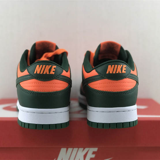 Nike Dunk Low “Miami Hurricanes” Sneaker   DD1391-300 - FashionPlug