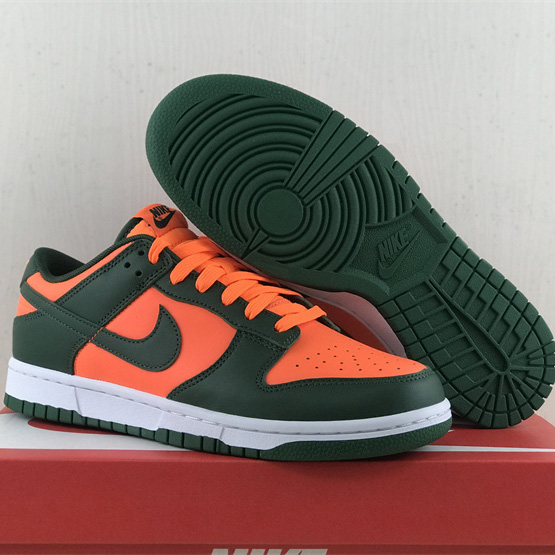 Nike Dunk Low “Miami Hurricanes” Sneaker   DD1391-300 - FashionPlug