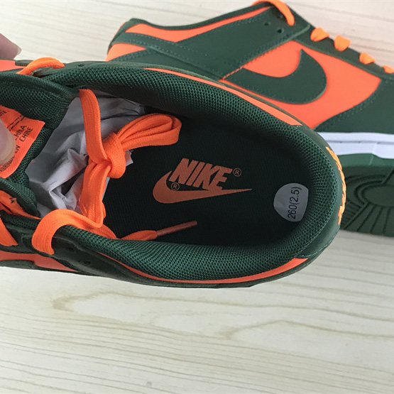 Nike Dunk Low “Miami Hurricanes” Sneaker   DD1391-300 - FashionPlug