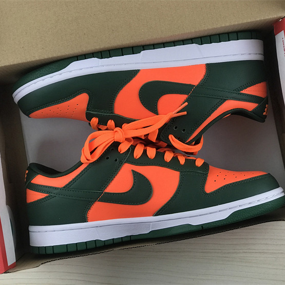 Nike Dunk Low “Miami Hurricanes” Sneaker   DD1391-300 - FashionPlug