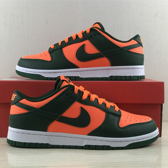 Nike Dunk Low “Miami Hurricanes” Sneaker   DD1391-300 - FashionPlug