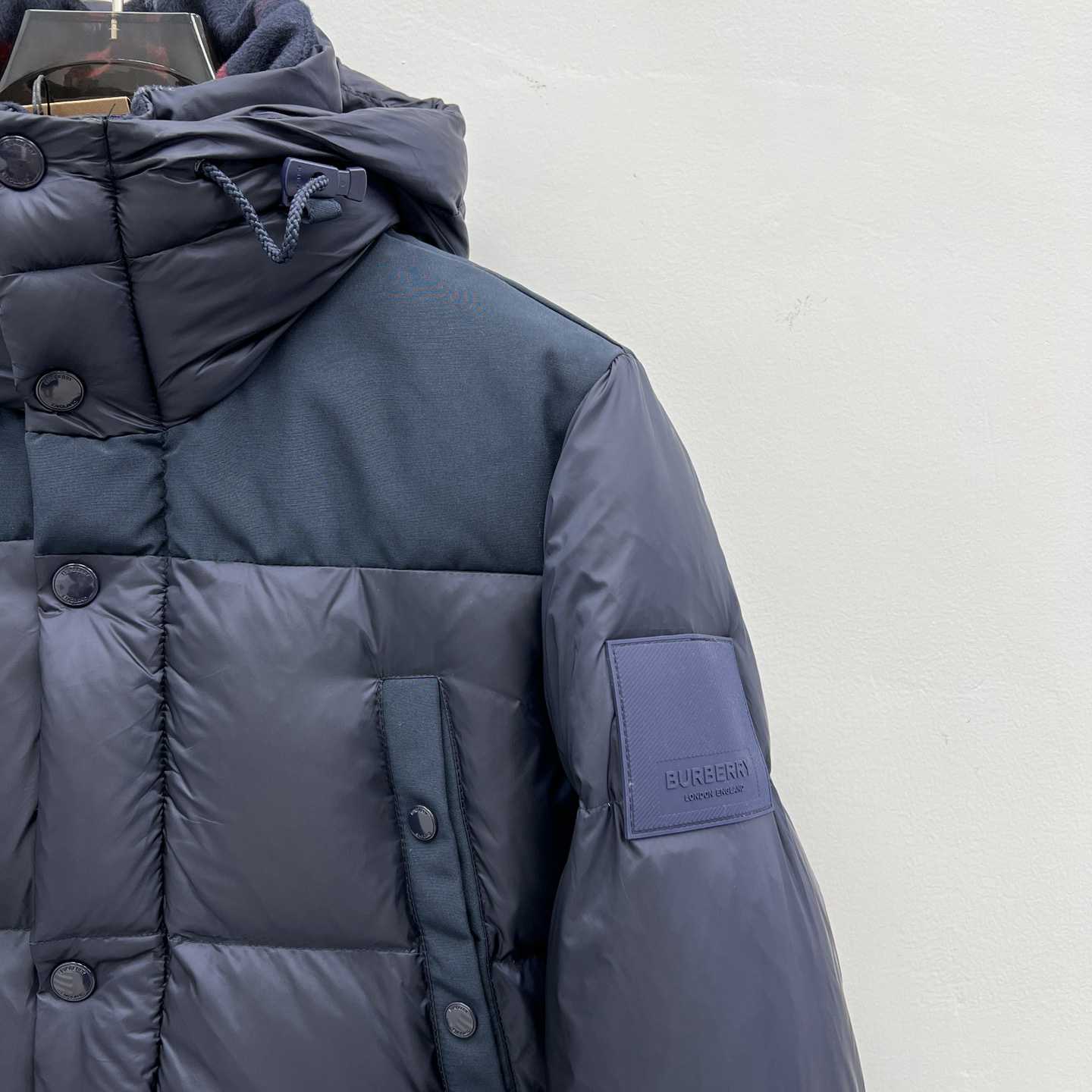 Burberry Logo Appliqué Nylon Puffer Coat - FashionPlug