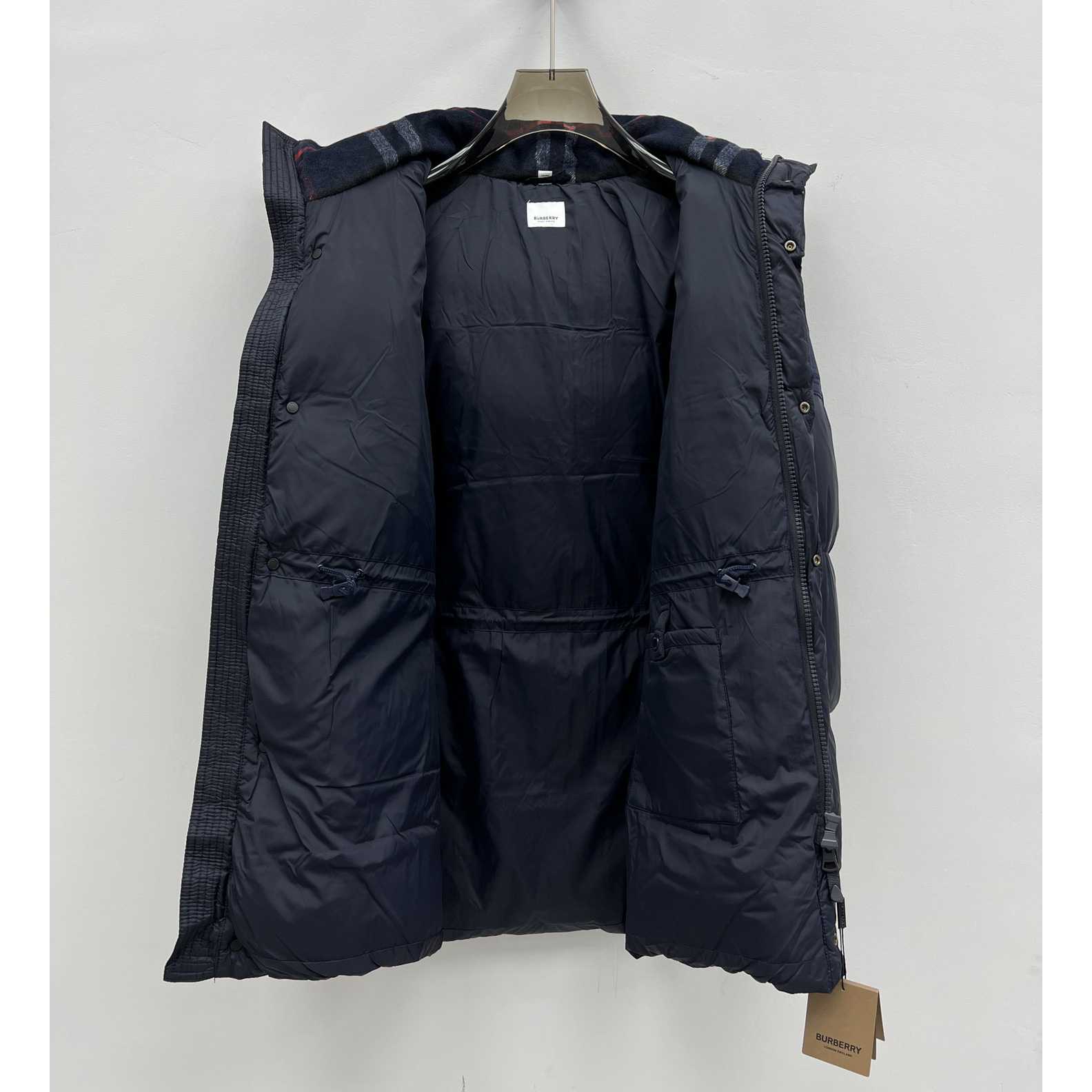 Burberry Logo Appliqué Nylon Puffer Coat - FashionPlug