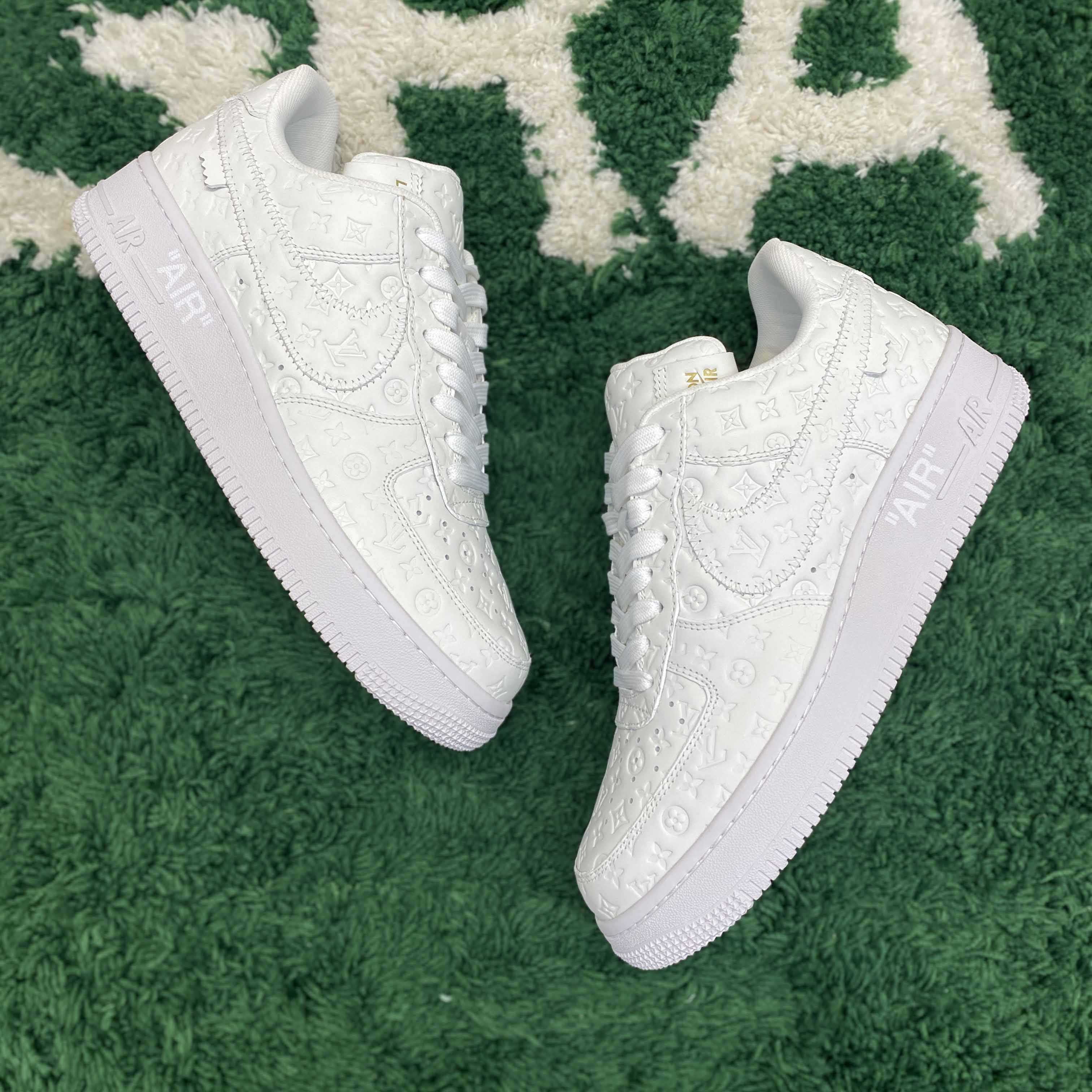  Louis Vuitton LV x Nike Air Force 1 x off-white Sneaker       1A9V - FashionPlug