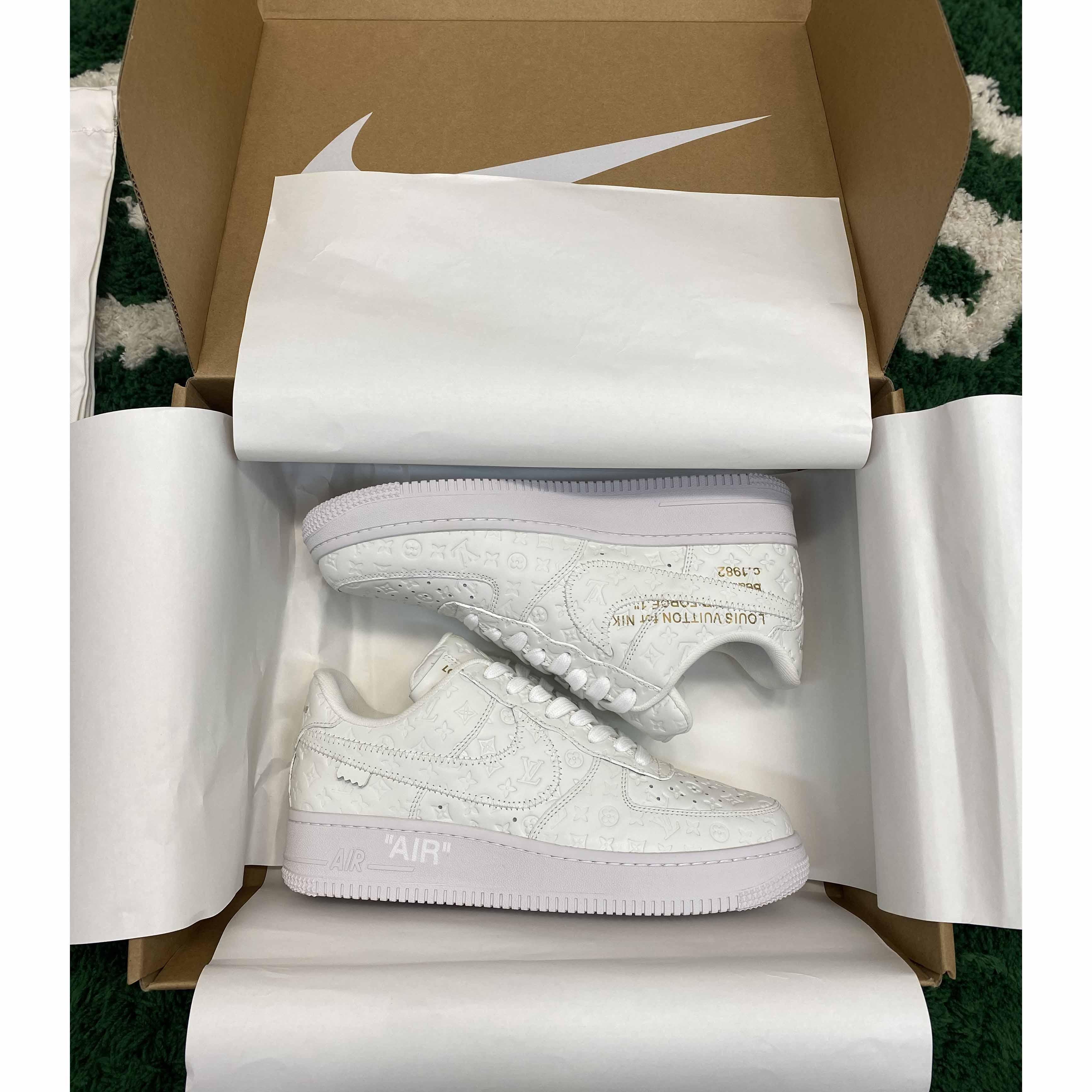  Louis Vuitton LV x Nike Air Force 1 x off-white Sneaker       1A9V - FashionPlug