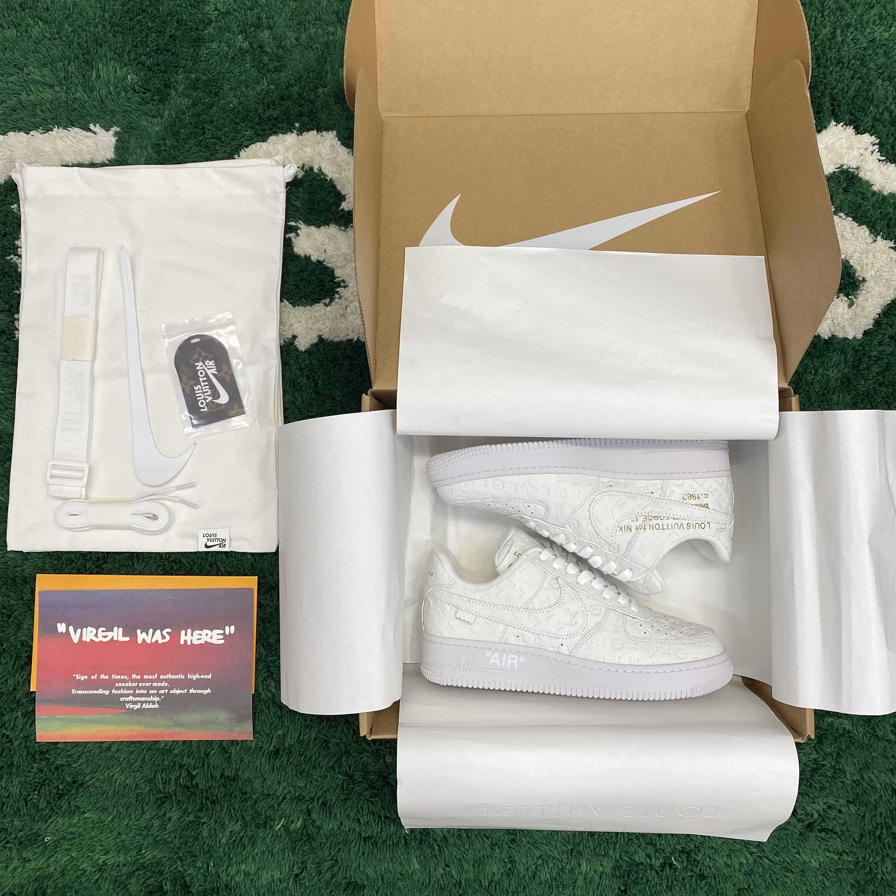  Louis Vuitton LV x Nike Air Force 1 x off-white Sneaker       1A9V - FashionPlug