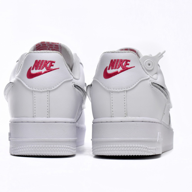 Nike Air Force 1 Low White Metallic Silver Sneaker      DC9651-100 - FashionPlug