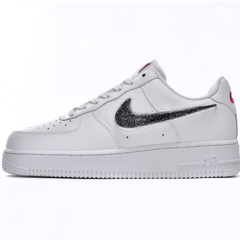 Nike Air Force 1 Low White Metallic Silver Sneaker      DC9651-100 - FashionPlug