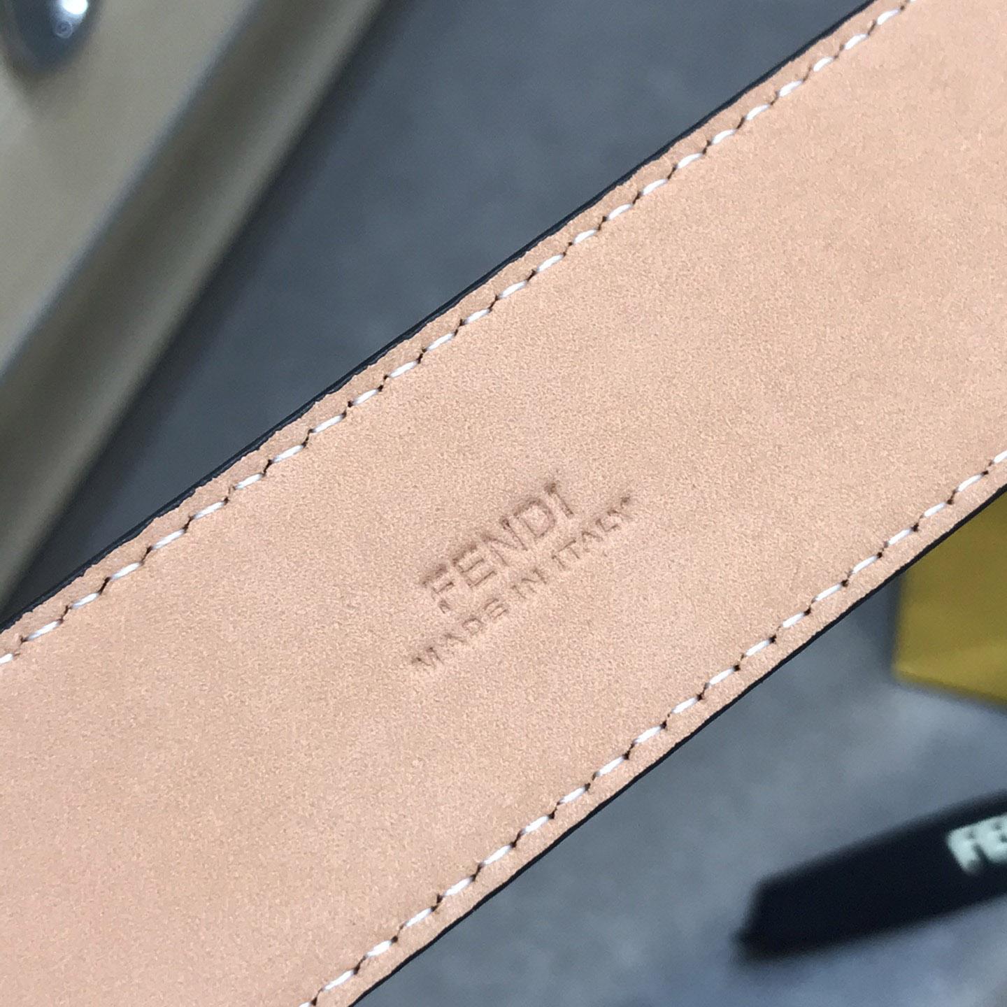 Fendi Black Leather Belt - FashionPlug