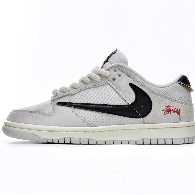 Stussy x Nike SB Dunk Low Sneakers   DD9776-068 - FashionPlug