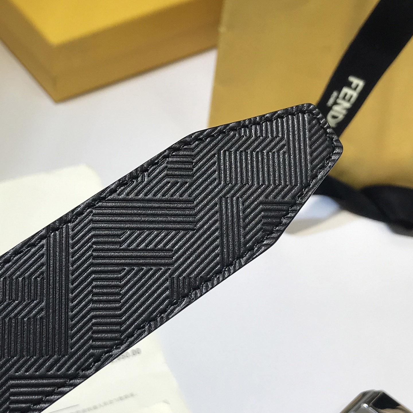Fendi Edge Black Leather Belt - FashionPlug