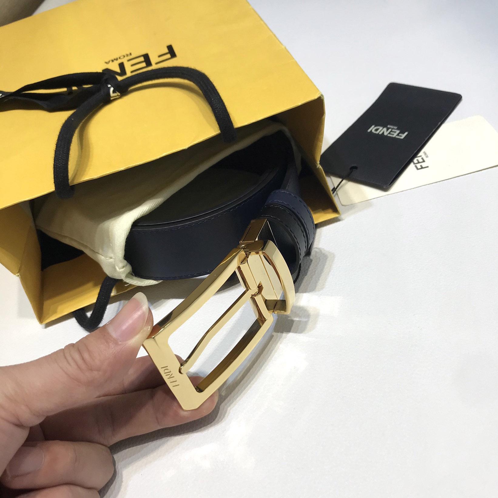 Fendi Leather Belt - FashionPlug