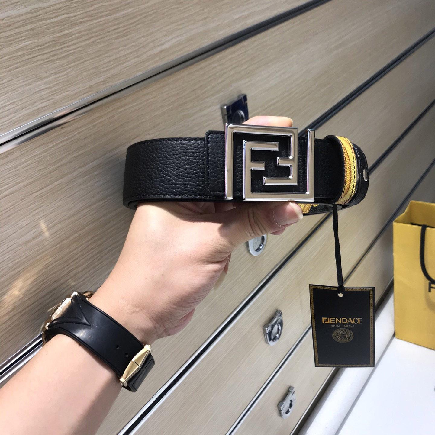 Versace Fendace Reversible Belt - FashionPlug