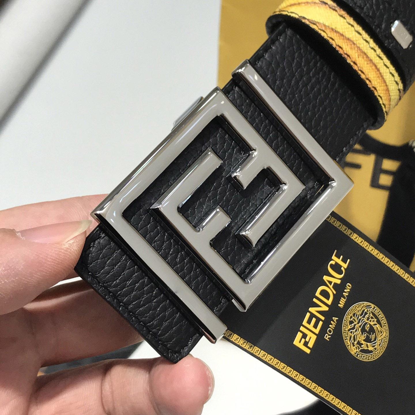 Versace Fendace Reversible Belt - FashionPlug