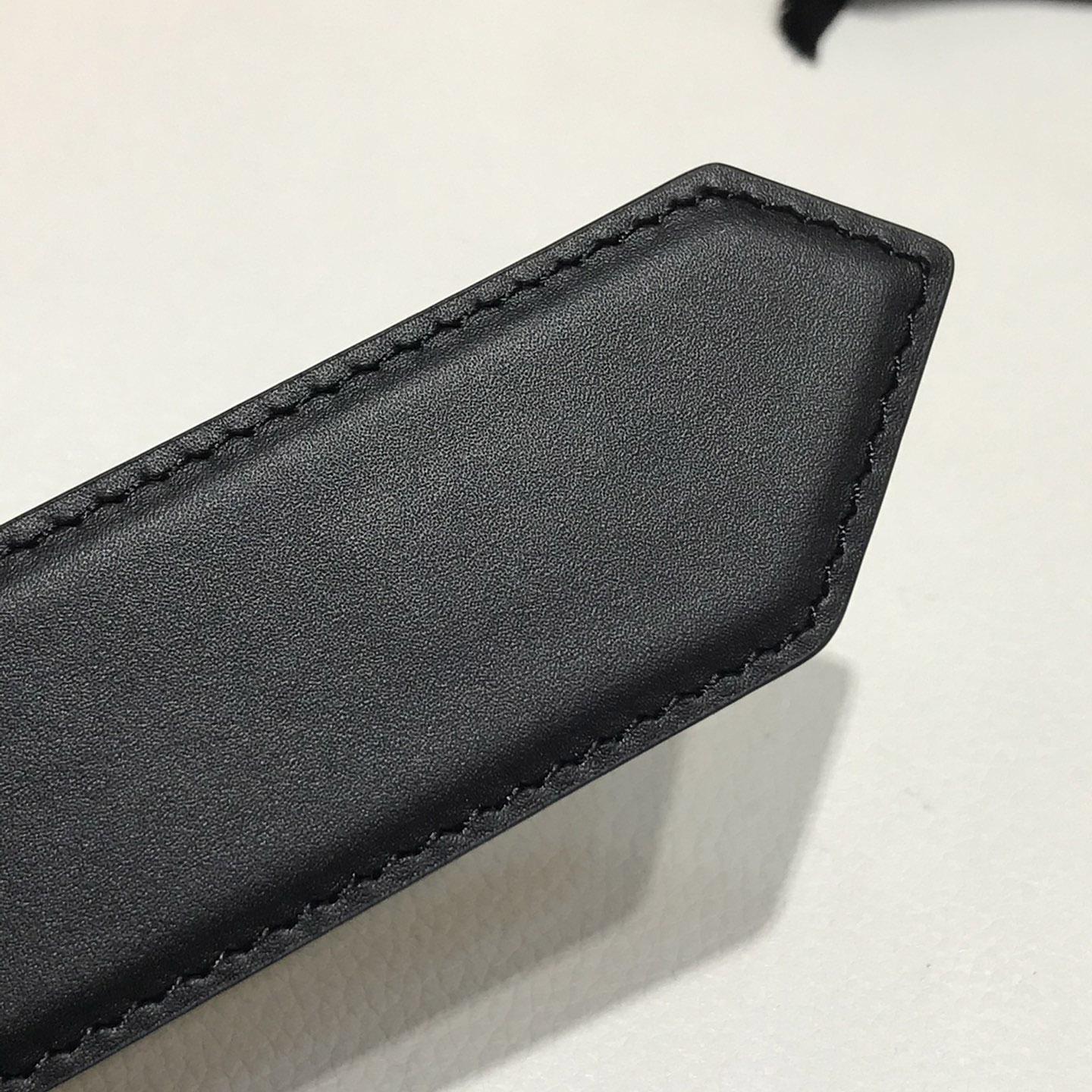 Fendi Black Leather Belt - FashionPlug