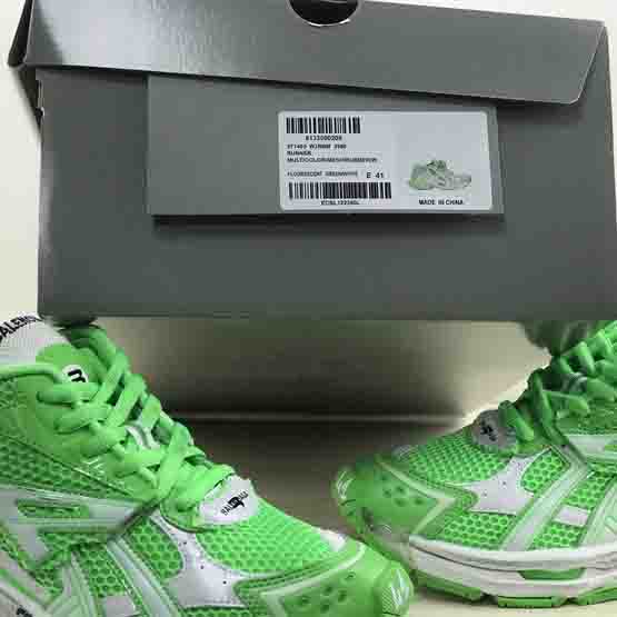 Balenciaga Runner Sneaker In FLuo Green  - FashionPlug