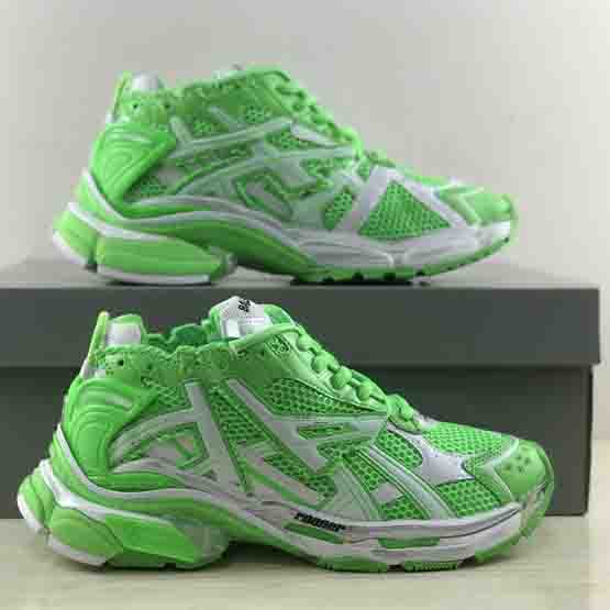 Balenciaga Runner Sneaker In FLuo Green  - FashionPlug