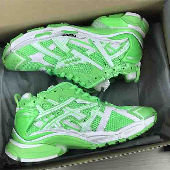 Balenciaga Runner Sneaker In FLuo Green  - FashionPlug