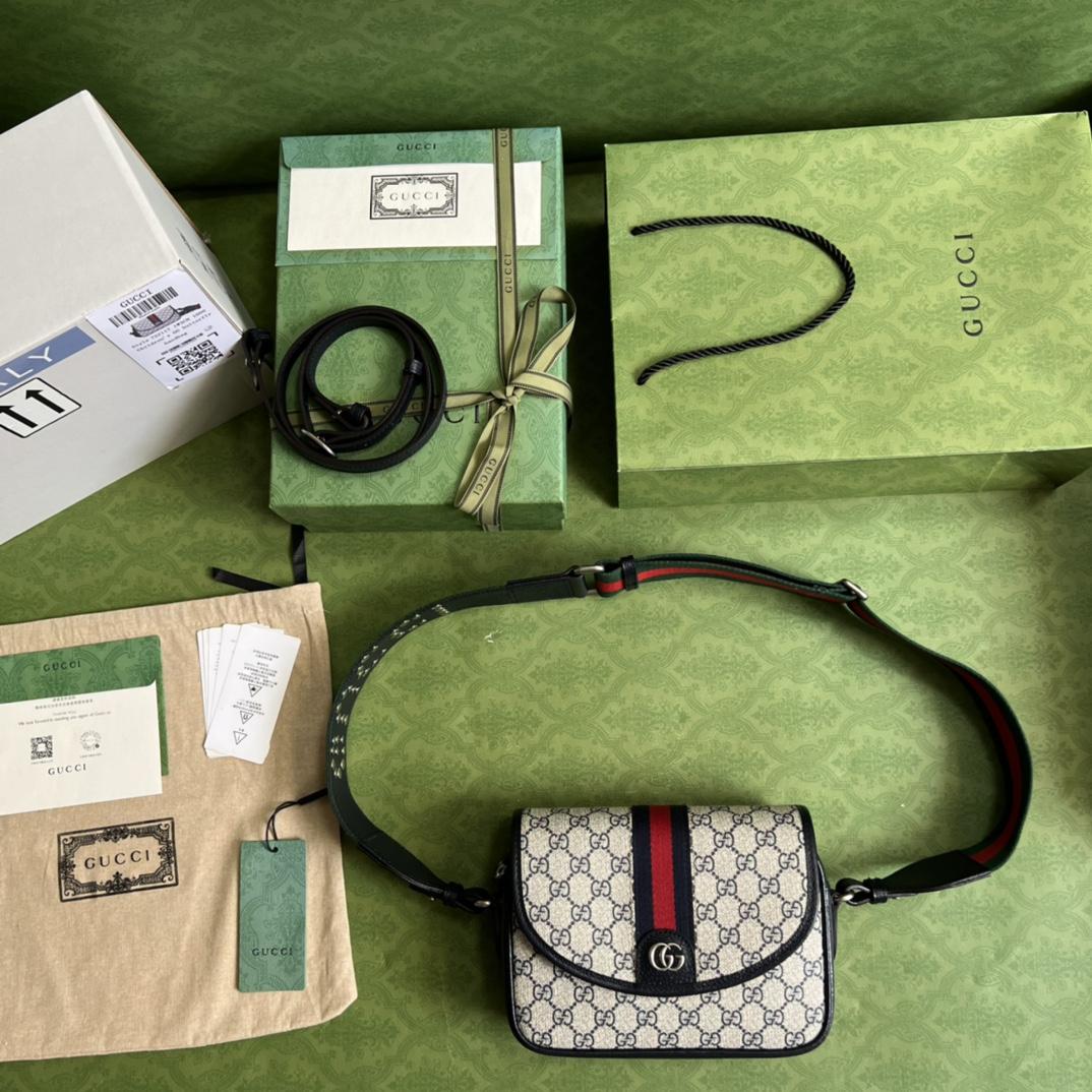 Gucci Ophidia Mini GG Shoulder Bag(23-17-7cm)    - FashionPlug