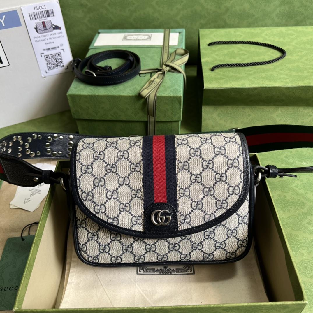 Gucci Ophidia Mini GG Shoulder Bag(23-17-7cm)    - FashionPlug