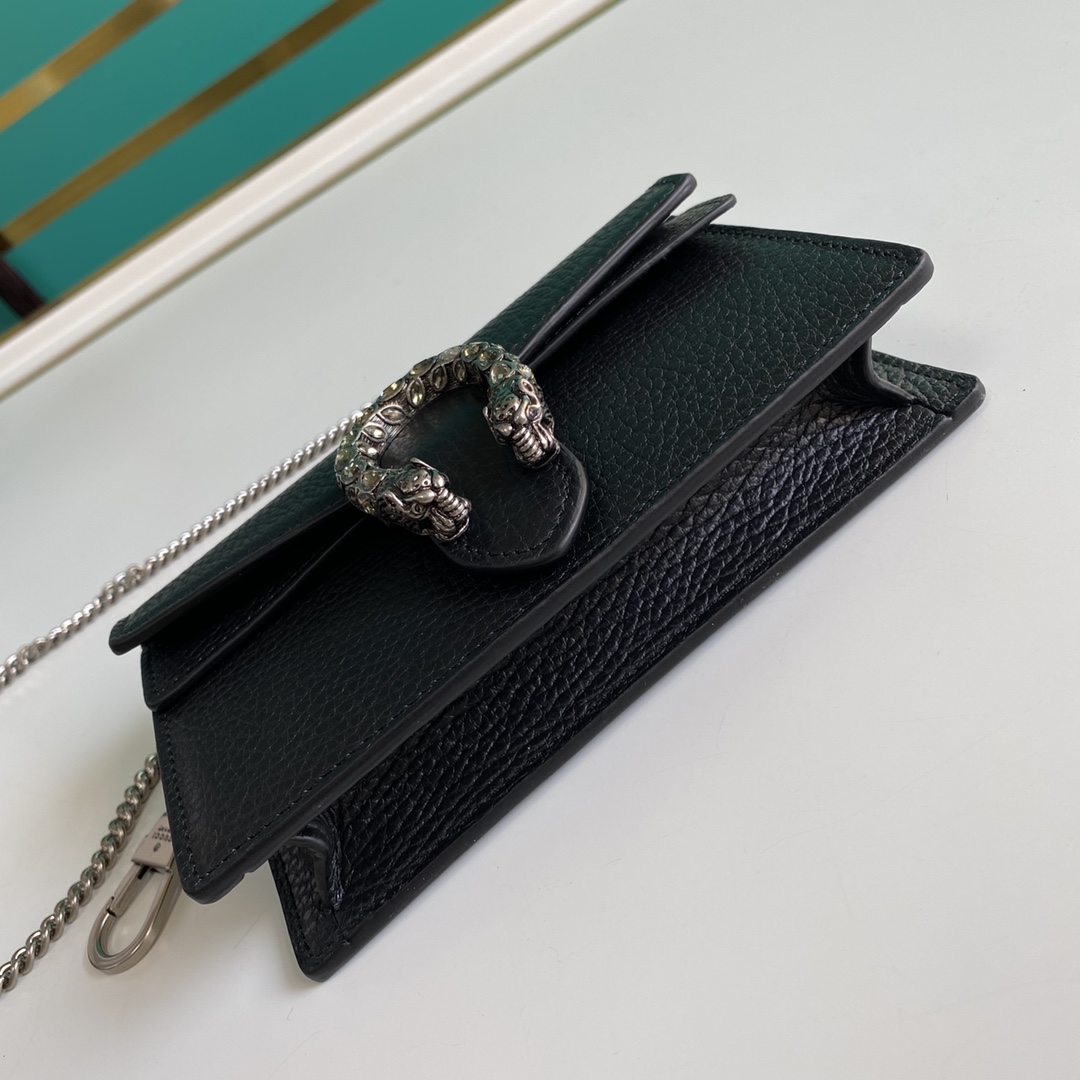 Gucci Dionysus Leather Super Mini Bag(16.5-10-4.5cm)    - FashionPlug