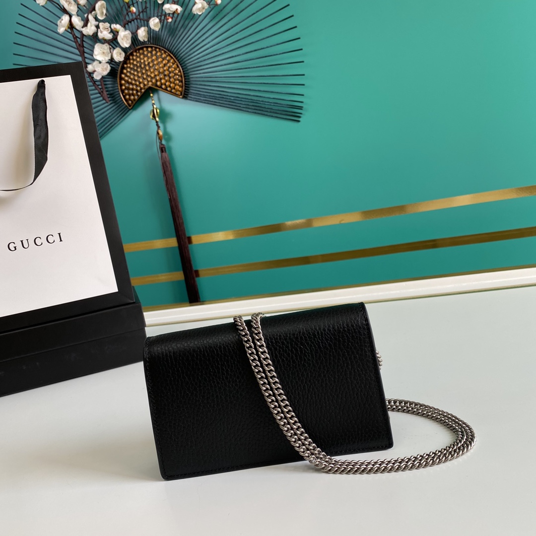 Gucci Dionysus Leather Super Mini Bag(16.5-10-4.5cm)    - FashionPlug