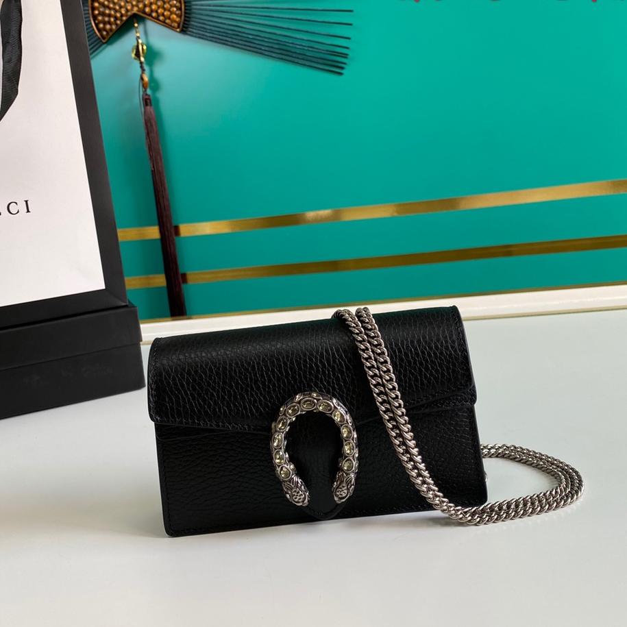 Gucci Dionysus Leather Super Mini Bag(16.5-10-4.5cm)    - FashionPlug
