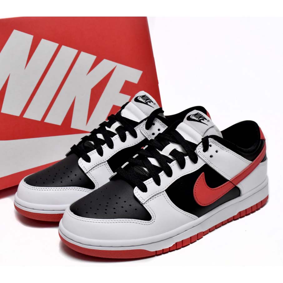 Nike Dunk Low Black and Red Sneaker        FD9762-061 - FashionPlug
