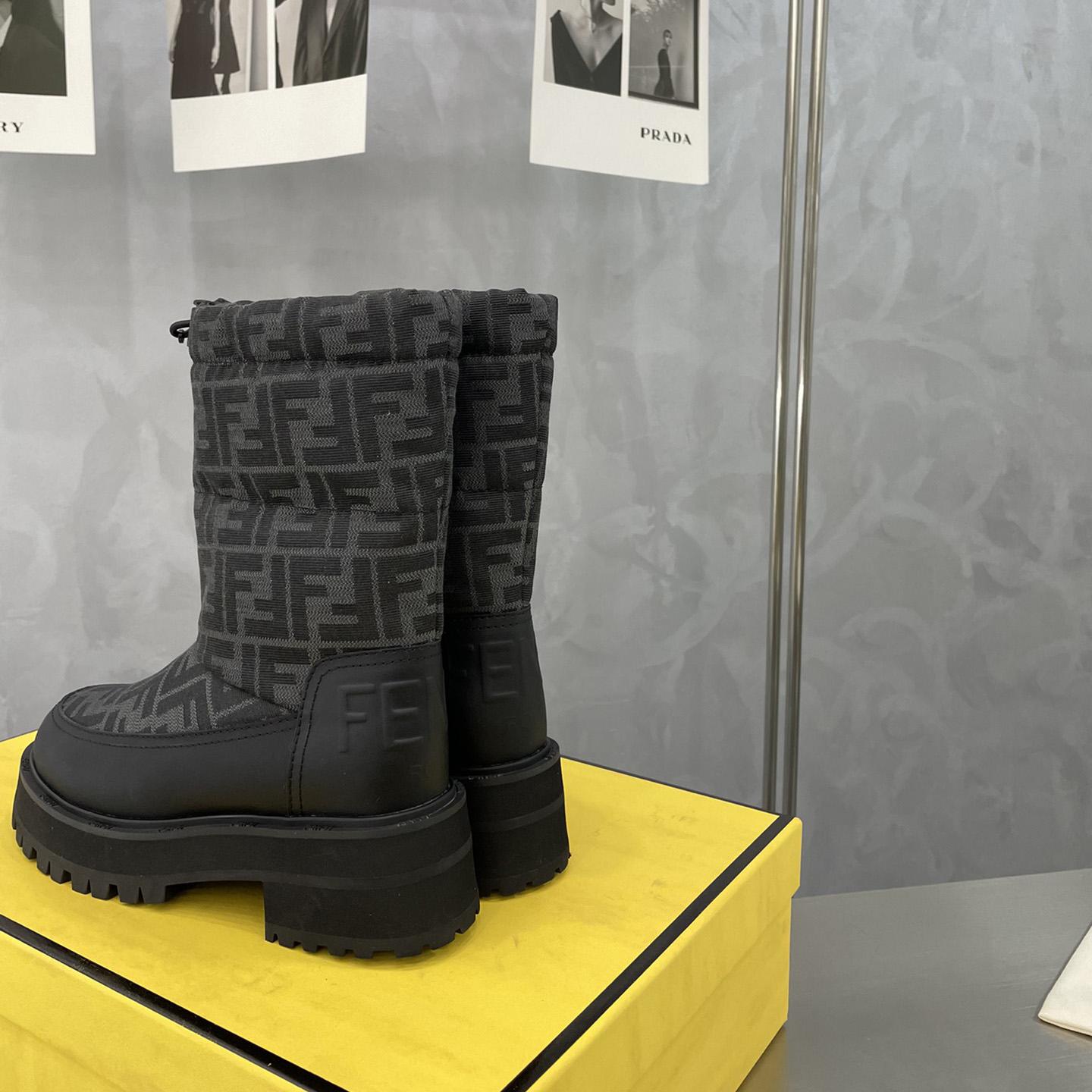 Fendi Force Black Leather Boots - FashionPlug