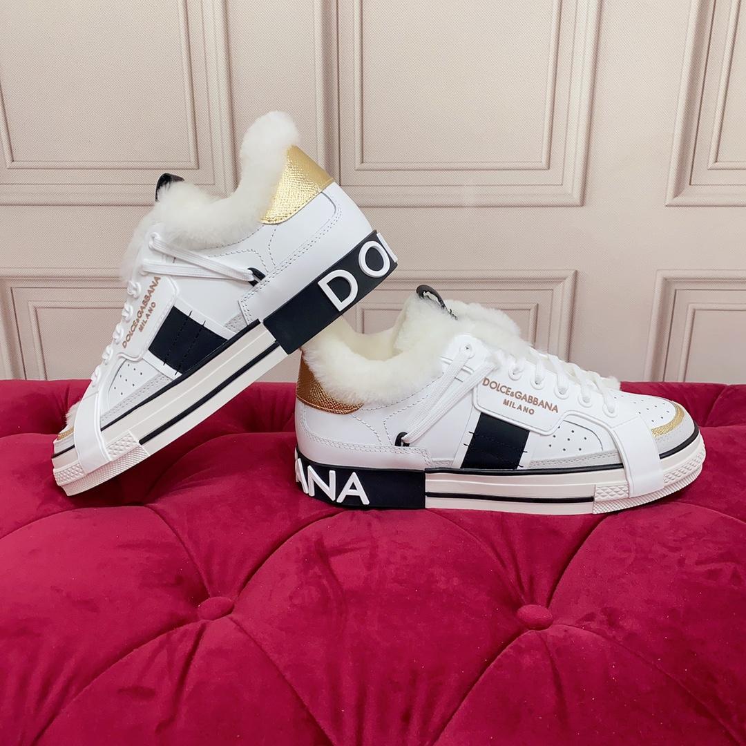 Dolce & Gabbana Calfskin 2.Zero Sneakers - FashionPlug