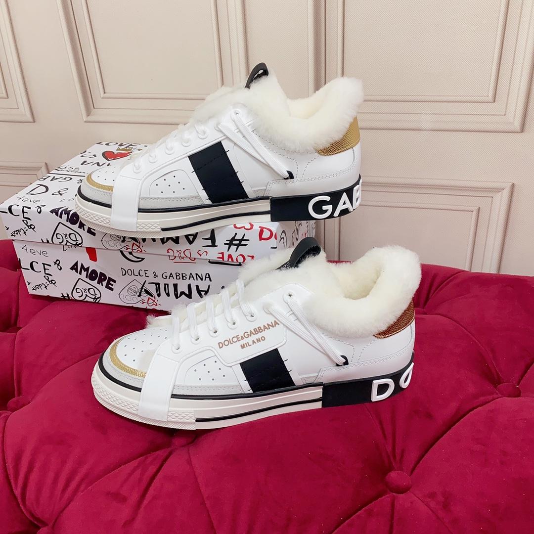 Dolce & Gabbana Calfskin 2.Zero Sneakers - FashionPlug