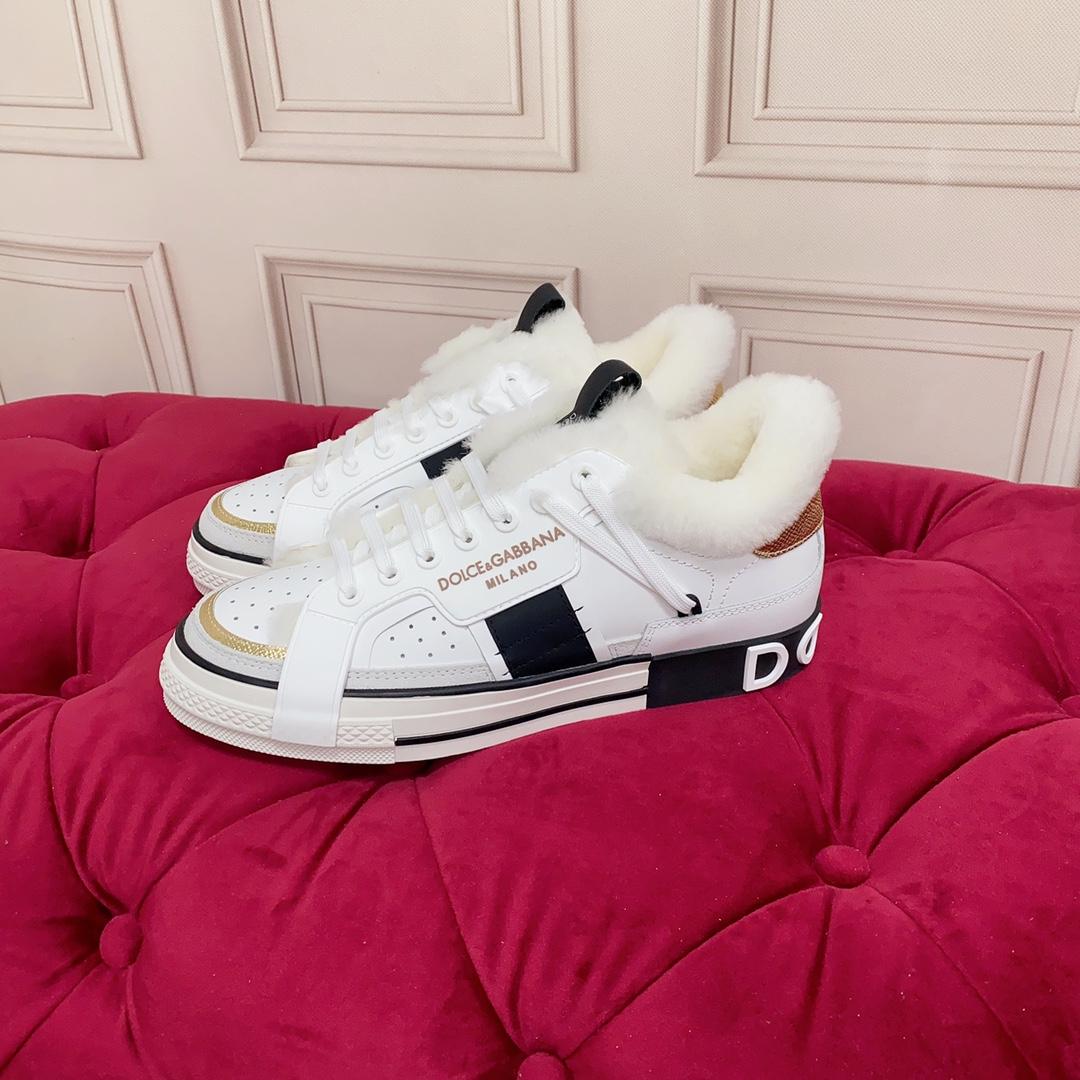 Dolce & Gabbana Calfskin 2.Zero Sneakers - FashionPlug