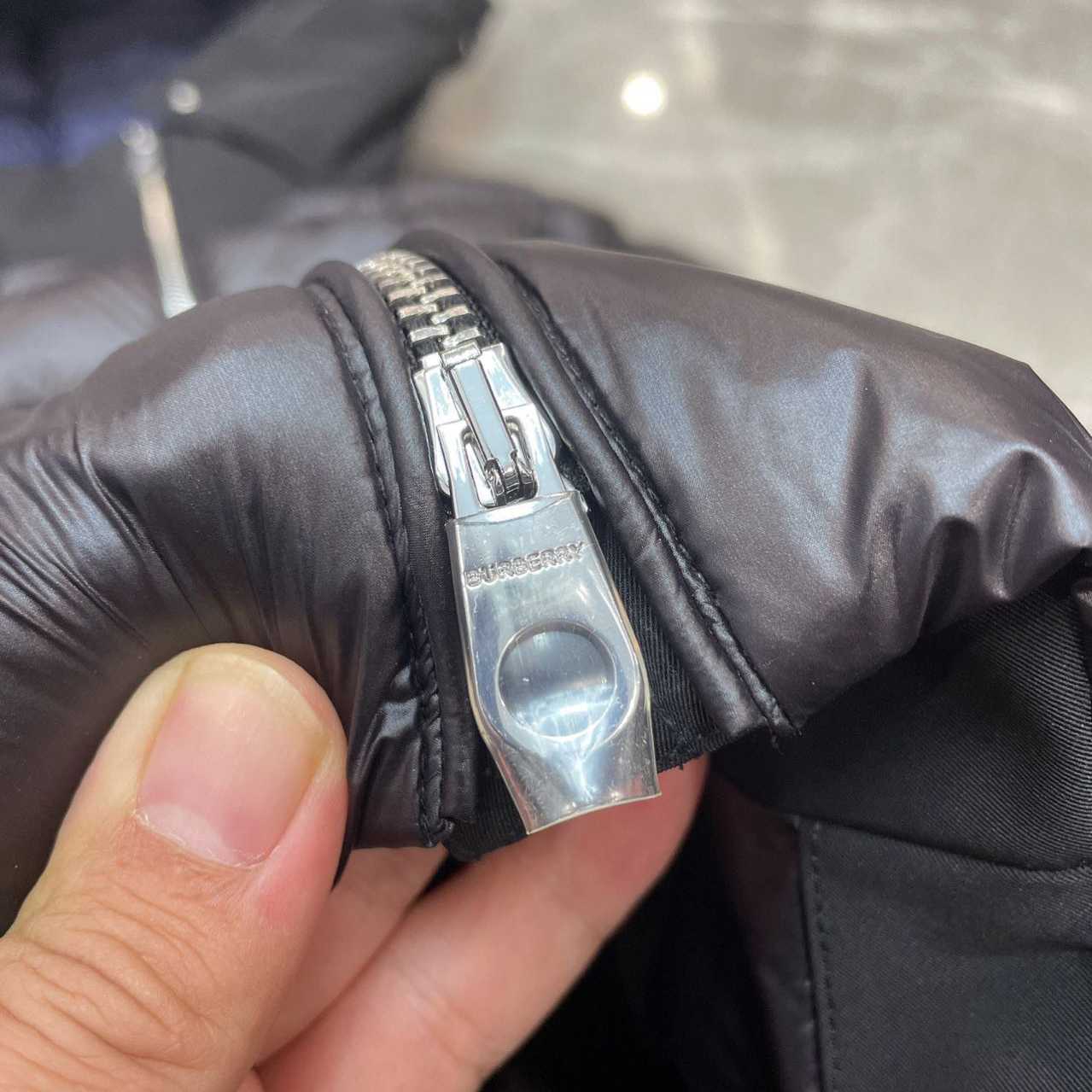 Burberry Hood Nylon Long Down Jacket - FashionPlug