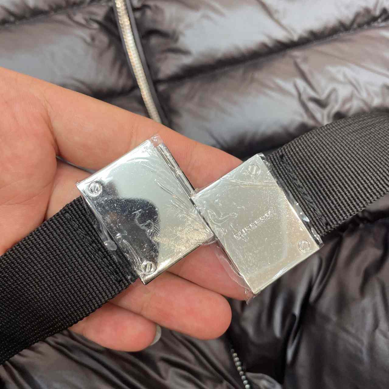 Burberry Hood Nylon Long Down Jacket - FashionPlug