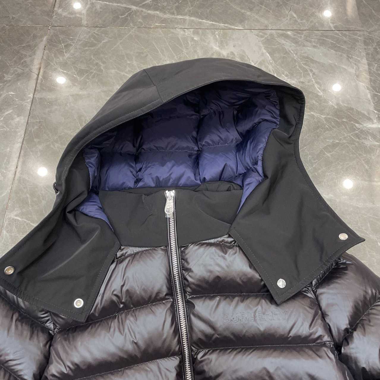 Burberry Hood Nylon Long Down Jacket - FashionPlug
