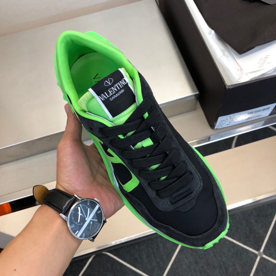 Valenti Netrunner Fabric And Suede Sneaker - FashionPlug