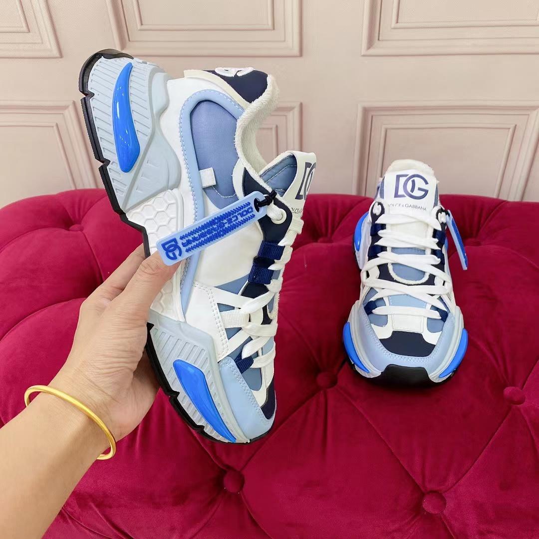 Dolce & Gabbana Mixed-Material Airmaster Sneakers - FashionPlug