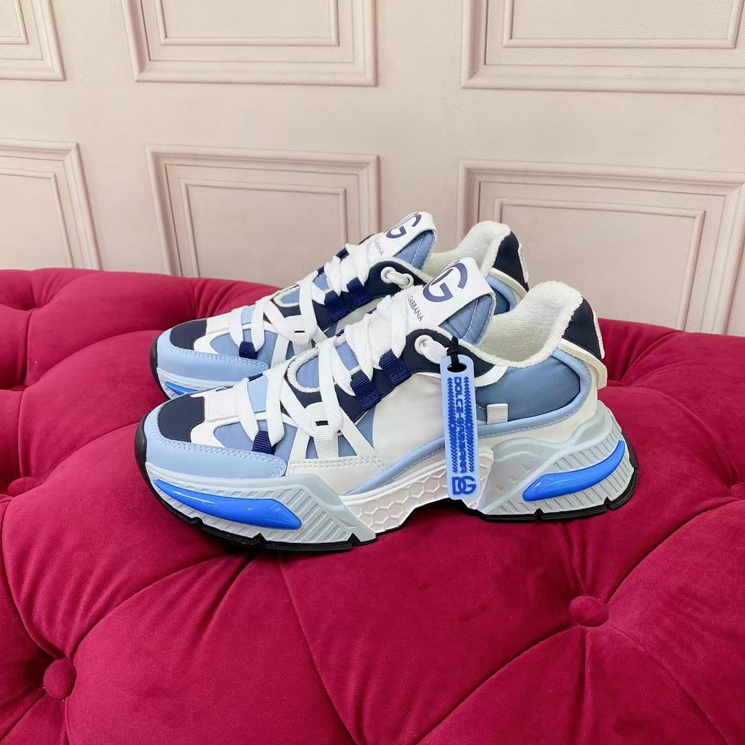 Dolce & Gabbana Mixed-Material Airmaster Sneakers - FashionPlug