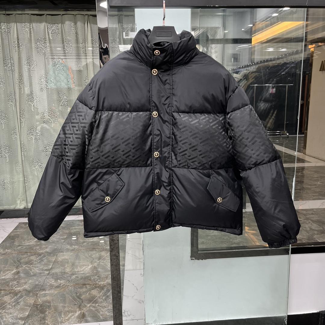 Versace La Greca Puffer Jacket - FashionPlug